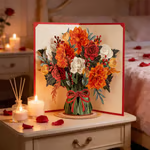 🔥Last Day 49% OFF -🔥💌 Forever-Blooming 3D Flower Pop-Up Card– Personalized Love Message & Everlasting Bloom 🎁