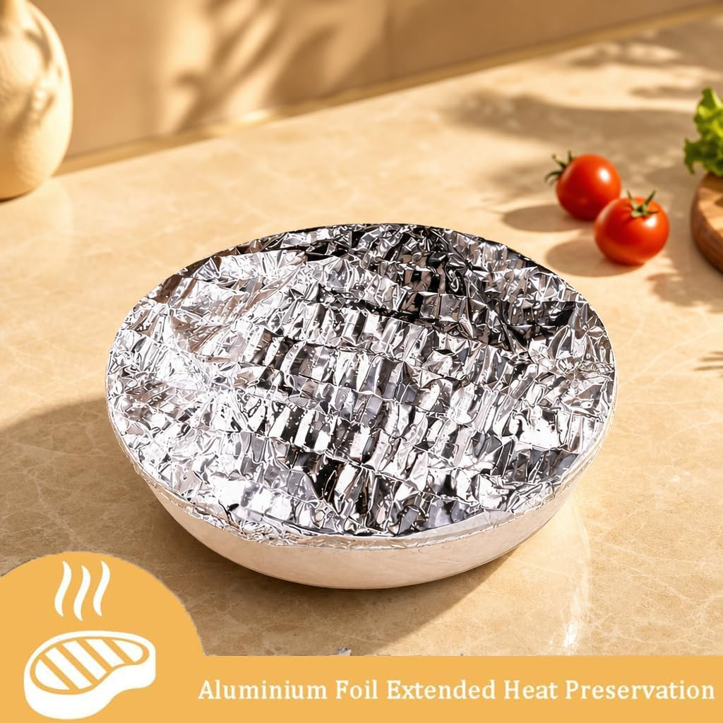 🔥LAST DAY 49% OFF - ✨🥘Alcuras Reusable Thickened Aluminum Foil Insulation Cover🍖