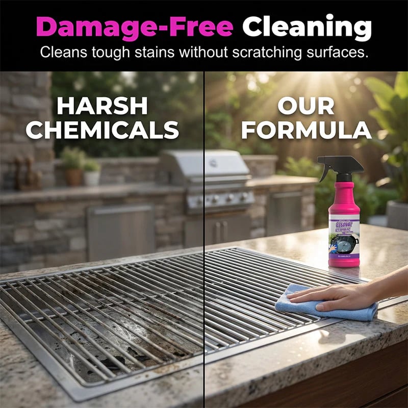 🔥LAST DAY SALE 49% OFF-🍖🧼Fast-Acting Heavy-Duty Grill Degreaser Spray✨