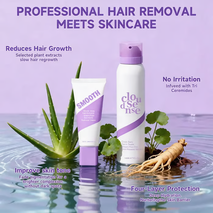 🩷 Bikini Pain-Free Hair Removal Cream & Spray for Sensitive Skin