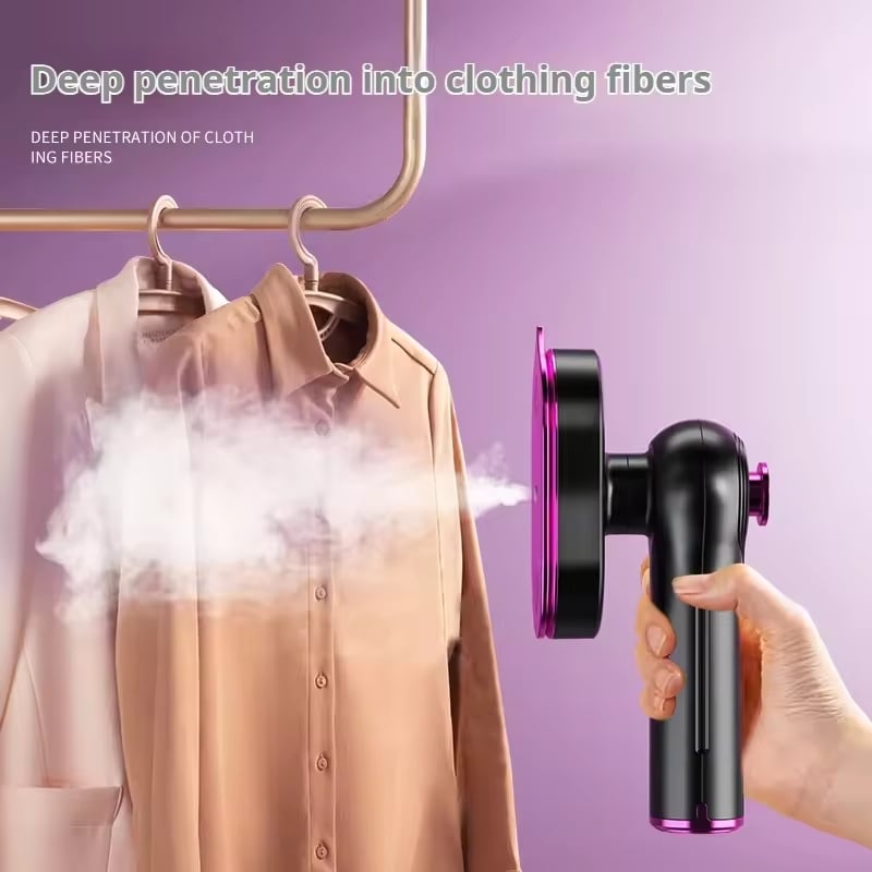 🔥LAST DAY 49% OFF - 👔2026 Upgrade Garment Steamer for Clothes, Portable Travel Clothing Steamer Iron💧