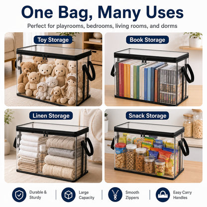 🔥Last Day 50% OFF - 📦Stuffed Storage PVC Organizer Bag Doll Storage Container✨