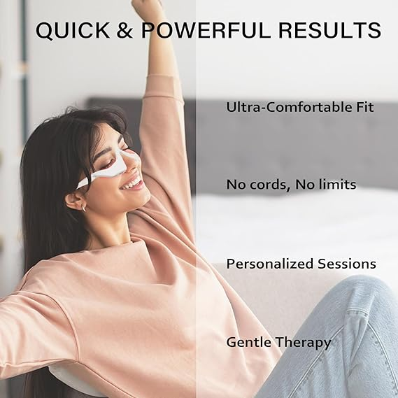 🔥LAST DAY 49% OFF - ✨👓Under-Eye Red Light Therapy Glasses💆