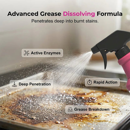 🔥LAST DAY SALE 49% OFF-🍖🧼Fast-Acting Heavy-Duty Grill Degreaser Spray✨