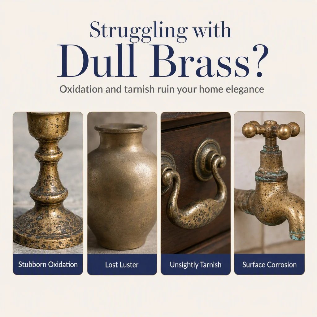 🔥LAST DAY 49% OFF🔥 - TARNISHED BRASS? FIX IT FAST!🔩 Polish & Cleaner – Removes Oxidation, Restores Shine, Gentle on Surfaces – Easy Application! 🧽