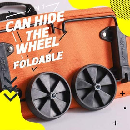 🔥LAST DAY 49% OFF🔥 -2 in 1 Foldable Shopping Cart🎁