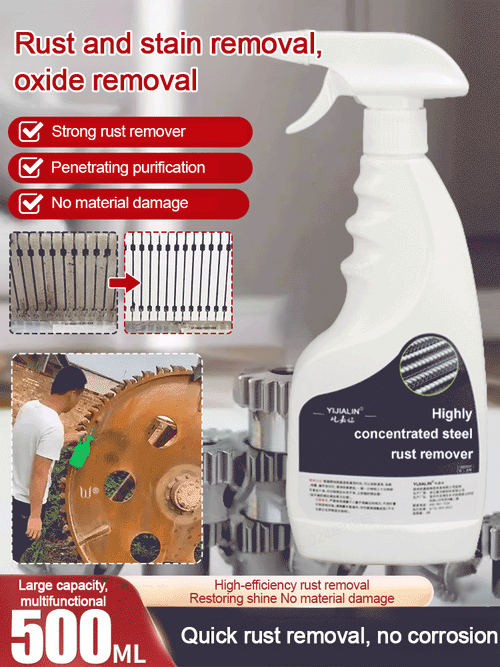 🔥LAST DAY 49% OFF -  ✨Highly concentrated rust remover for steel & iron🛫