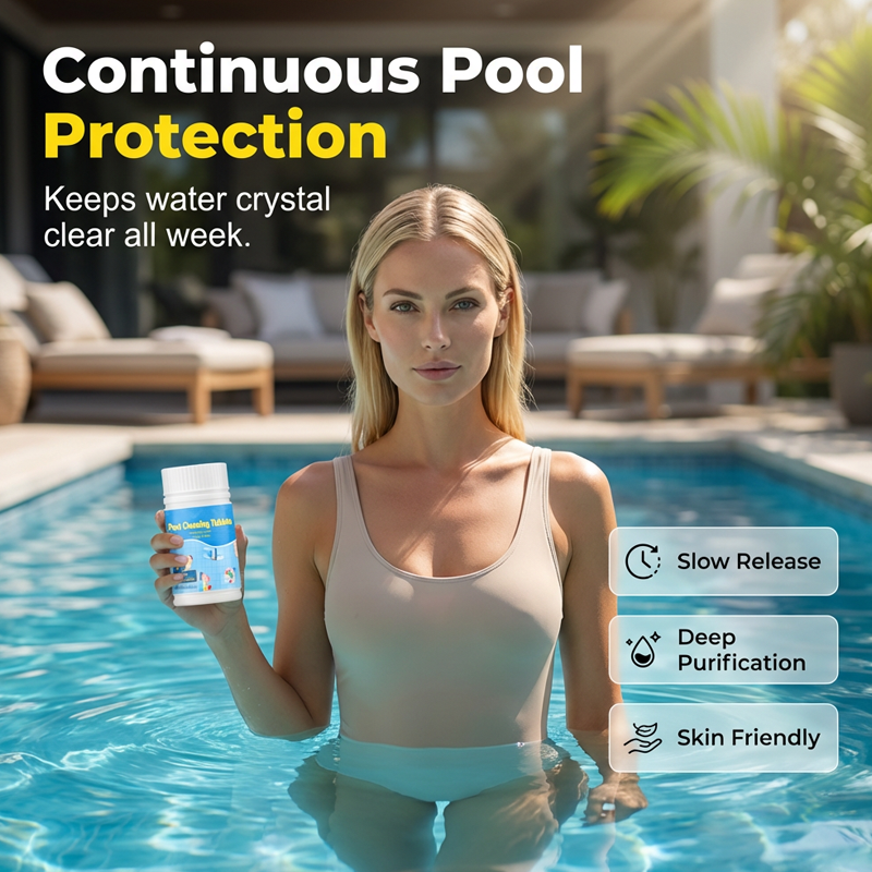 🔥LAST DAY 49% OFF - ✨🏊‍♂️Pool Cleaning Tablets for Crystal Clear Water💦