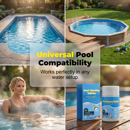 🔥LAST DAY 49% OFF - ✨🏊‍♂️Pool Cleaning Tablets for Crystal Clear Water💦